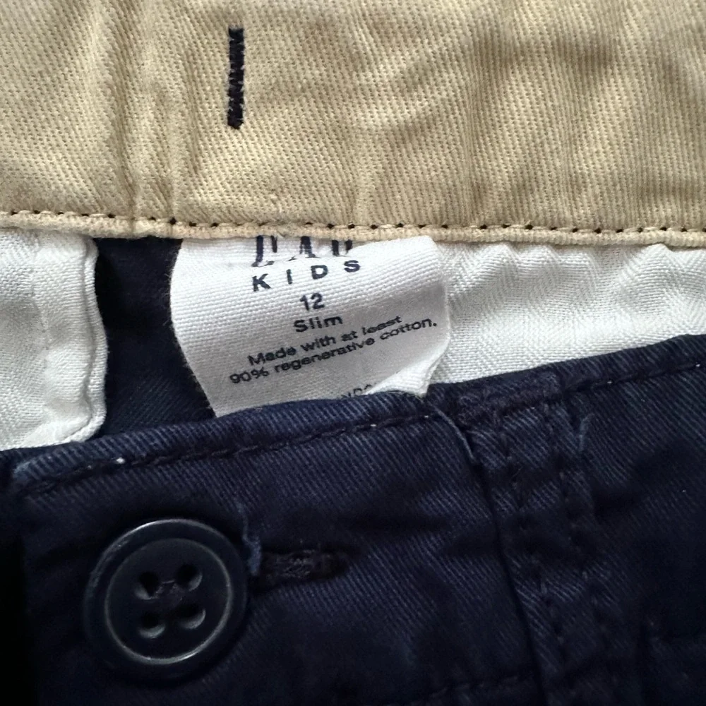 GAP Boys Slim Fit Navy chinos, 12 slim